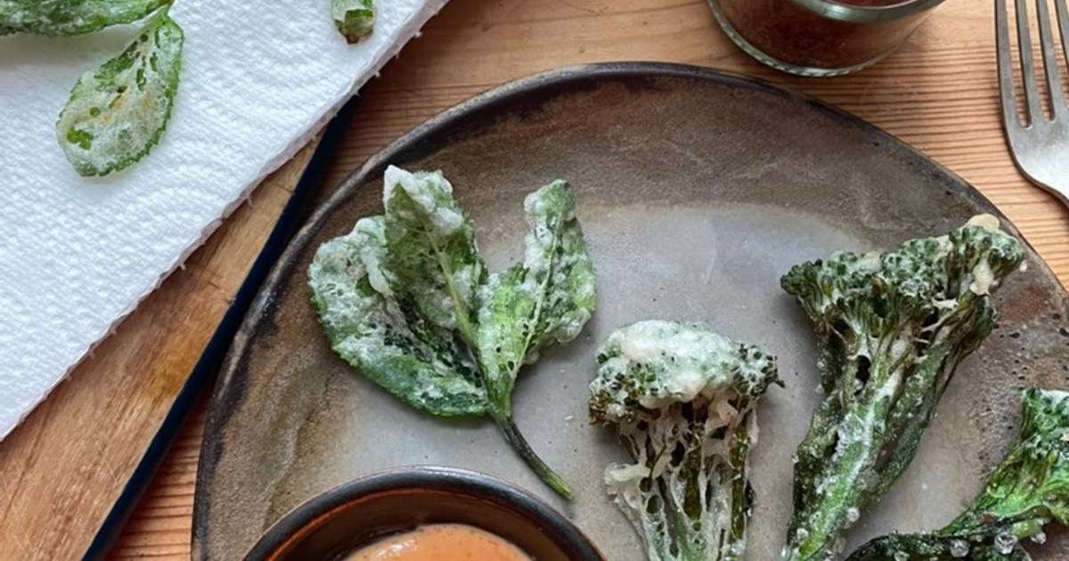 Tempura Tenderstem Broccoli Recipe by Clare Knivett Cookpad