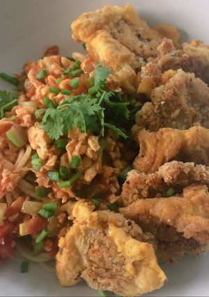 รูปของ สปาเก็ตตี้หมูทอด