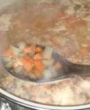 Escabeche de pollo en caldo