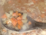 Escabeche de pollo en caldo