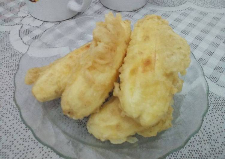 Pisang kepok goreng krispii.. ^^