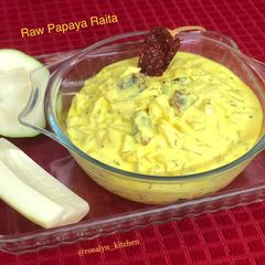 A picture of Raw Papaya Raita.