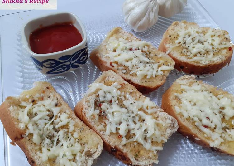 Simple Way to Prepare Homemade Cheese garlic bread