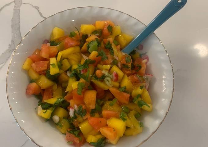 Steps to Make Quick Mango Papaya Fruit Salsa