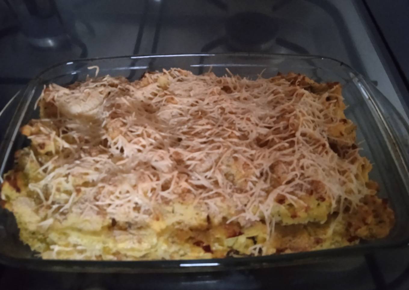 Purée de pommes de terre brocoli en gratin