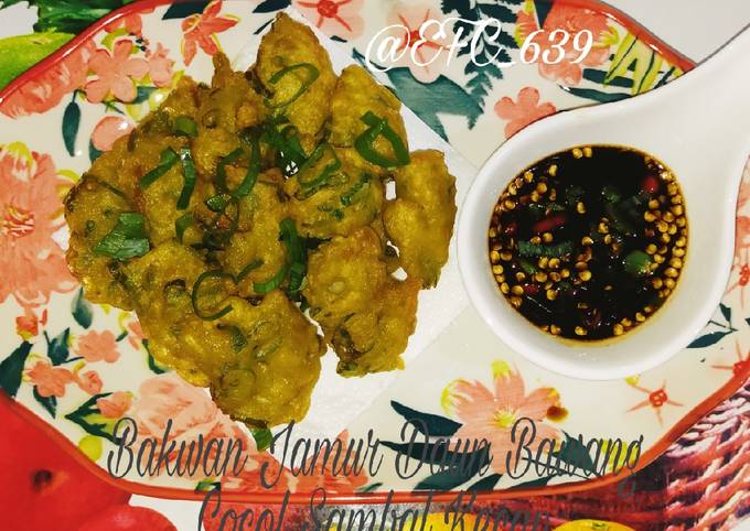 Cara Memasak Bakwan Jamur Daun Bawang Cocol Sambal Kecap Pedas Farah Quinn
