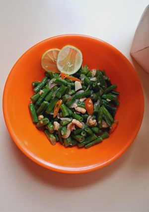 Foto resep Tumis kacang panjang + tempe