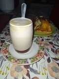 Falso capuchino, café bien cremoso ☕🍞😋