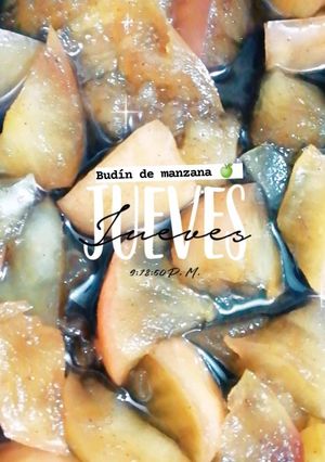 Una foto de Budín de Manzana