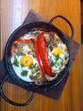 Morrones rellenos con verdeo