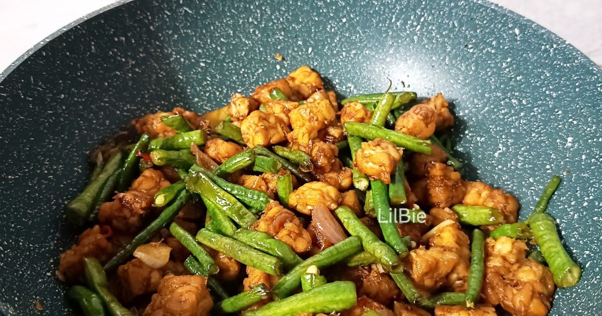 Tumis Tempe Kacang Panjang
