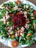 Ensalada de Trocadéro y canónigos