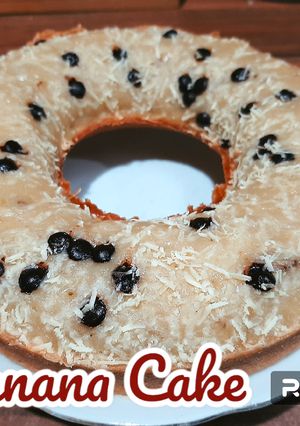 Foto resep Banana cake baking pan 22cm Anti gagal !!