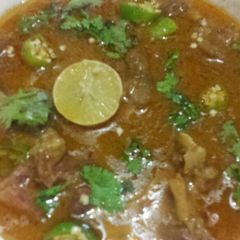 A picture of Mutton bong nehari.