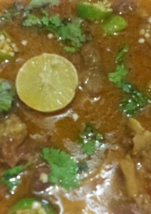 A picture of Mutton bong nehari.