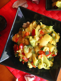 Una foto de Curry de verduras