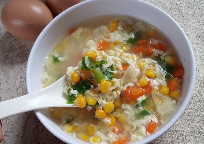 Resep Sup Wortel Jagung Telur, Bikin Ngiler