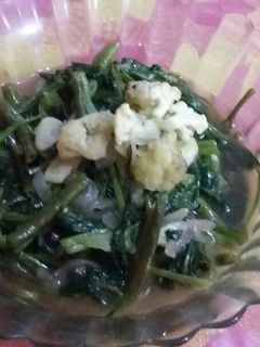 Foto resep Tumis Kangkung Kembang Kol