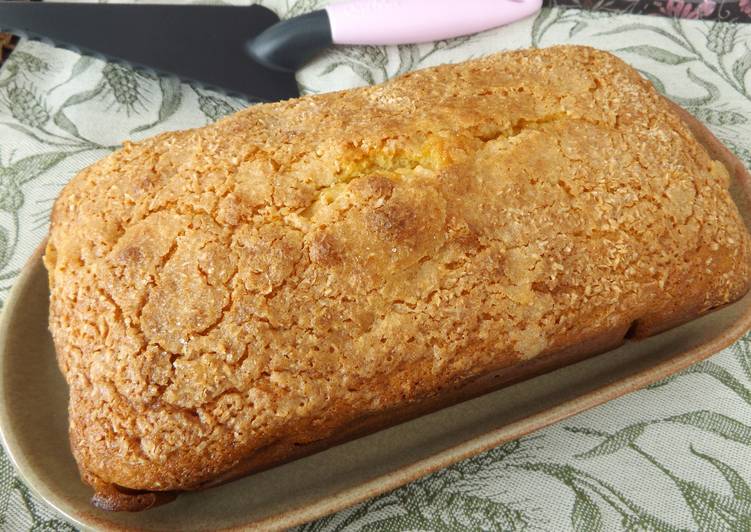 Bizcocho rápido de naranja y coco