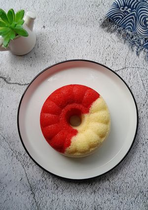 Foto resep Bolu Kukus Merah Putih