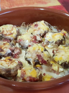 Una foto de Champiñones rellenos