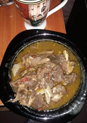 A picture of Biscuit bone pepper soup.