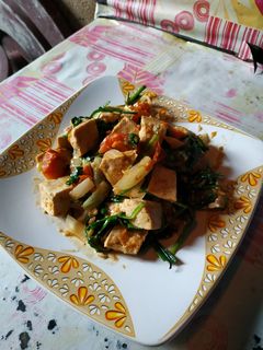 Foto resep Tumis tahu, kucai, udang