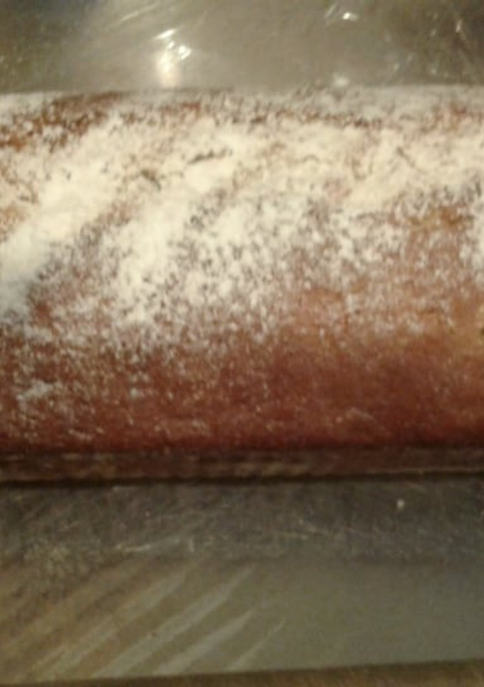 Una foto de Budín de manzana y pera