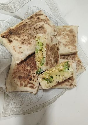 صورة لوصفة شاورما منزيلية 100% و بنينة😋