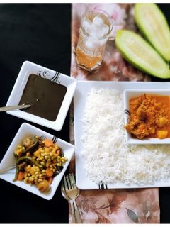 عکسی از دستور خورشت دال عدس با مرغ