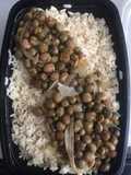 Arroz palvorizado con coco y gandules