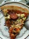 Pizza (Chicken and vegetables) with ghee