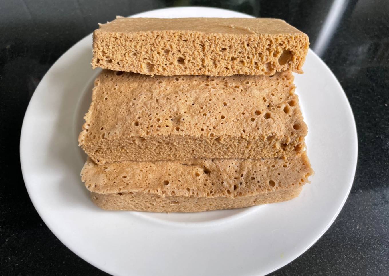 Queque saludable sin harina en microondas