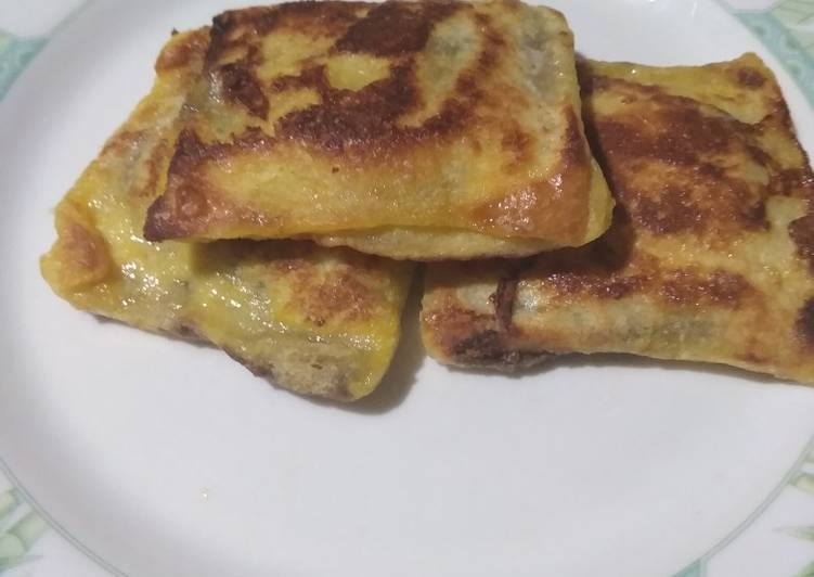 Roti tawar isi piscok keju