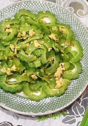 Hình của món Khổ qua xào trứng (món chay).