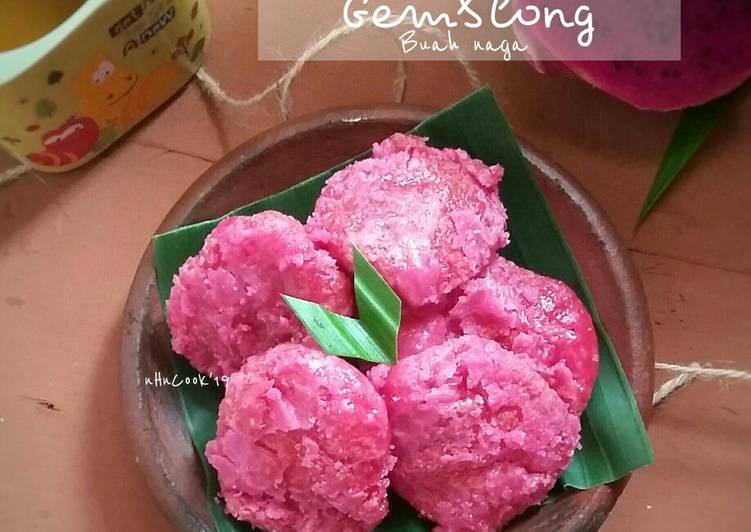 resep cara mengolah Gemblong buah naga