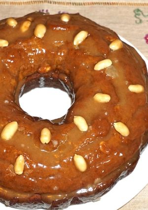 A picture of Banana and Peanut Butter Cake.