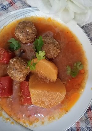 A picture of Shaljum Gajar Kofta Gravy | AkA| Shab Daig.