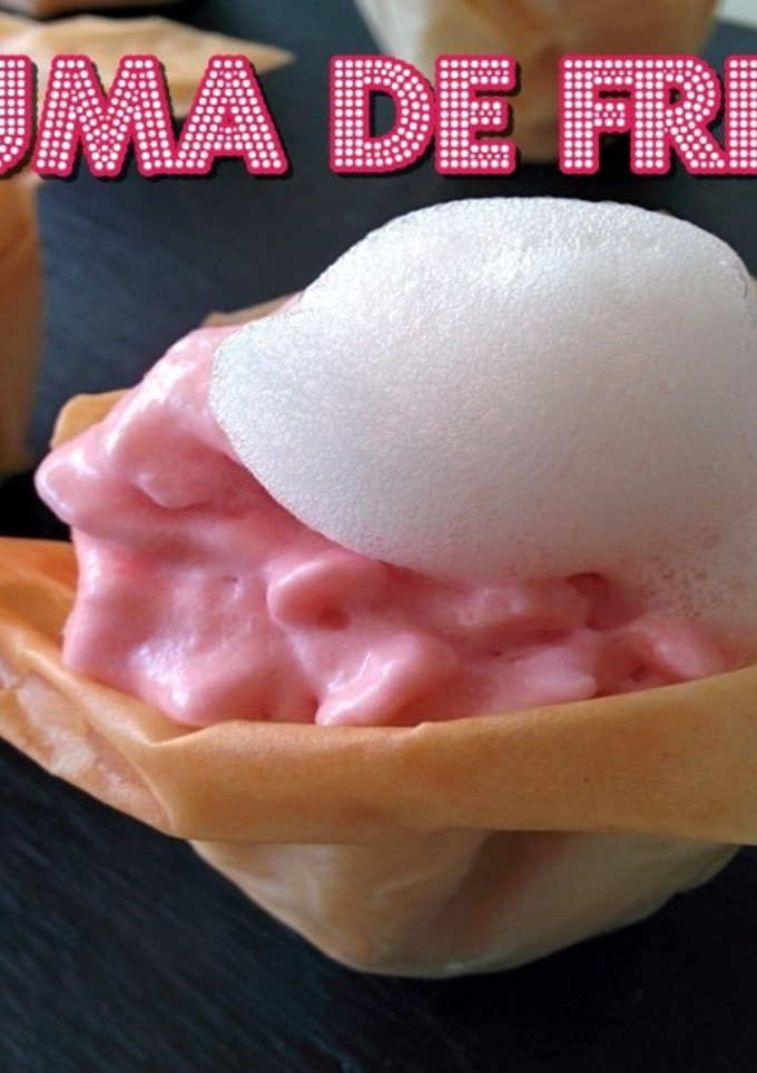 Una foto de Espuma de Fresas