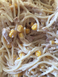 Gyors kukoricás-halas tészta recept fotója