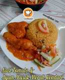 Nasi Tomato & Ayam Masak Merah Kenduri