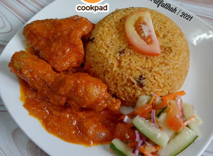 Gambar Nasi Tomato & Ayam Masak Merah Kenduri