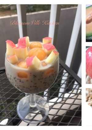 Foto resep Puding Chia Seed Cantaloupe Apple