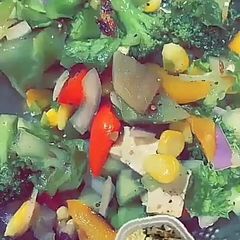 A picture of Boiled veggies.