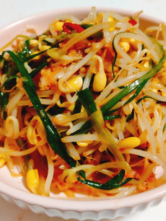 🇰🇷韓式涼拌蔥絲豆芽菜 的食譜成品照片