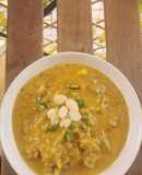 Noodles ❌🌾 al curry cremoso de brócoli