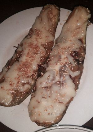 Foto resep Terong bakar miso. (mozzarella)