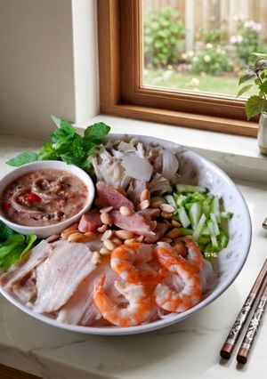 Hình của món BÚN mắm nêm Đà Nẵng (Phiên bản nhà tôi 😛😘).