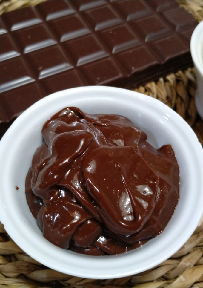 Una foto de Ganache de chocolate