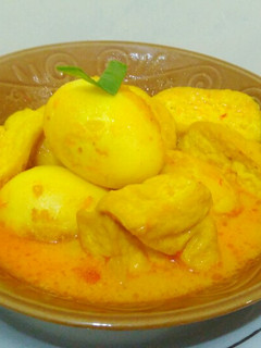 Foto resep Tahu telur kuah santan kuning